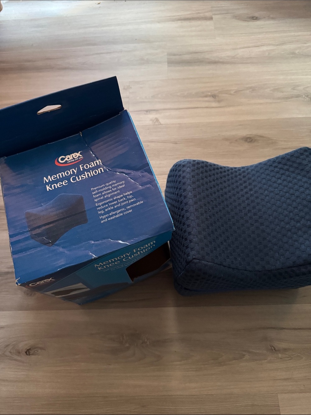 Memory Foam Knee Cushion - Navy Blue